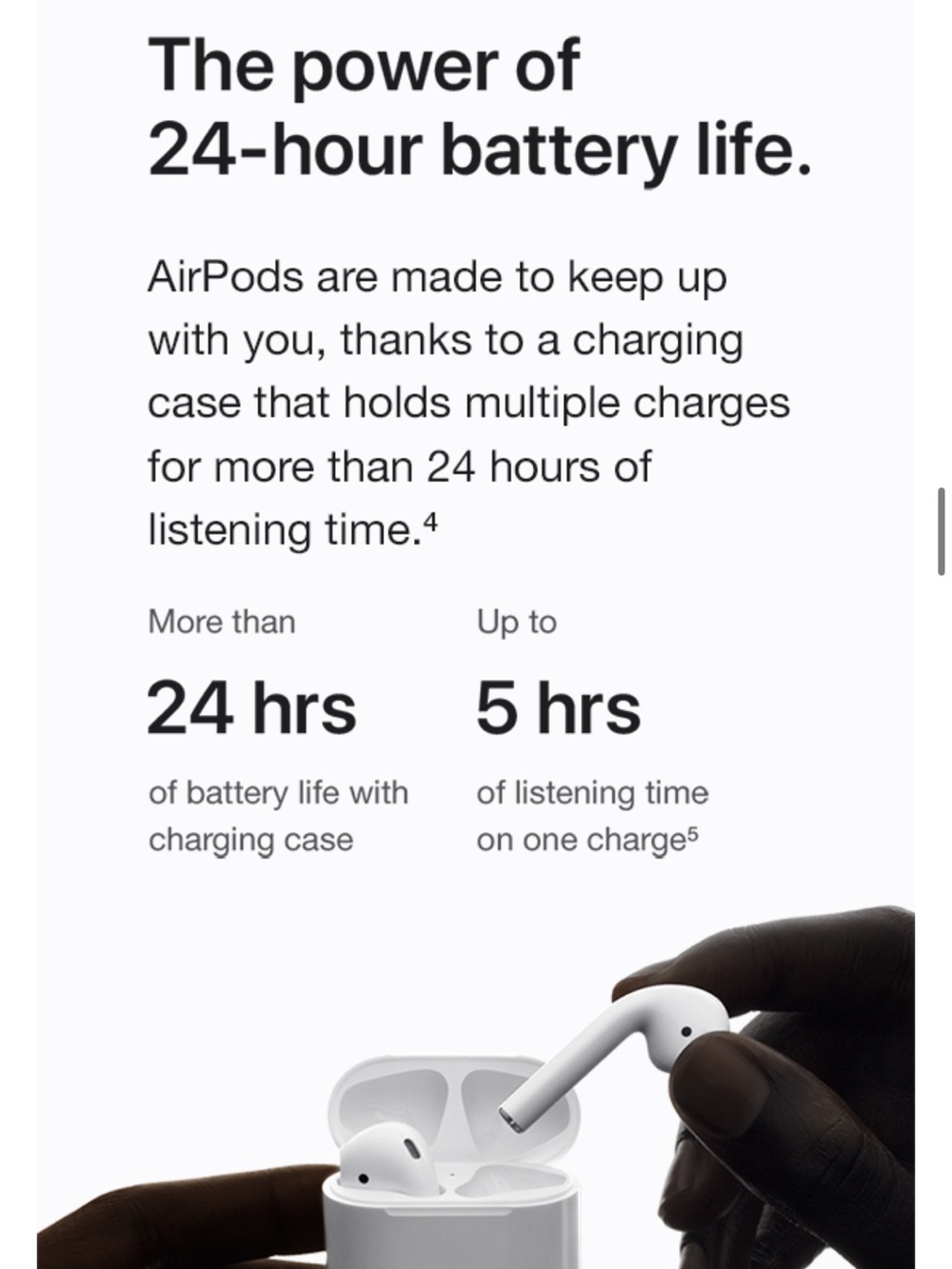 Apple AirPods Wireless Ear Buds - Bluetooth Headphones & Lightning Charging Case - Picture 10 of 16